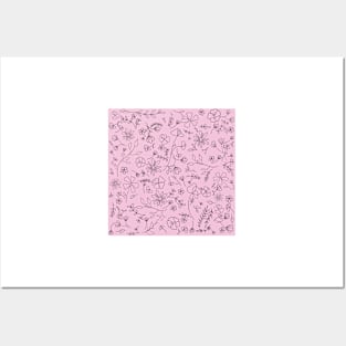 Floral Pattern in Pink Posters and Art